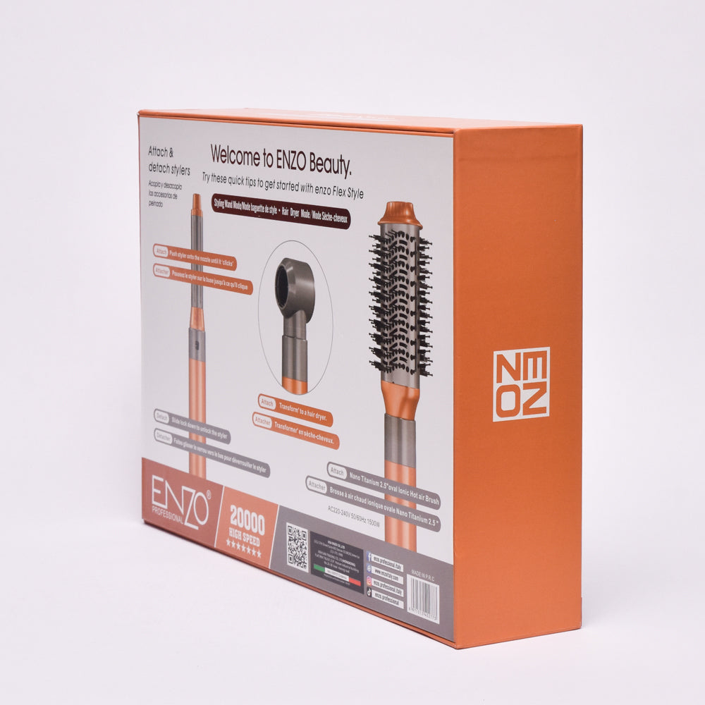 🔥 جهاز ENZO لتصفيف الشعر – شعر مرتب ولامع في أقل من 5 دقائق